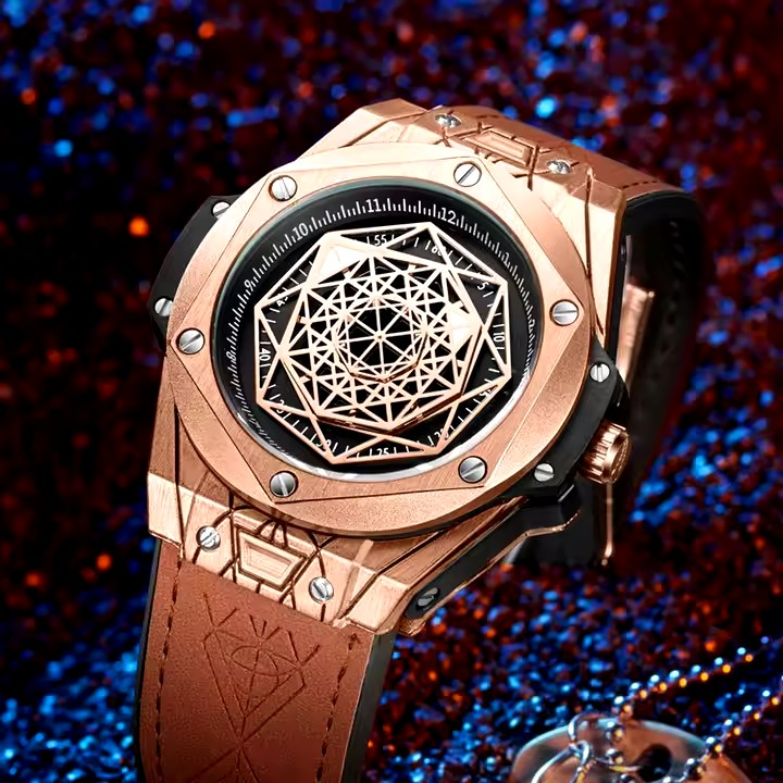 Montre de luxe ONOLA à cadrant algorithmique